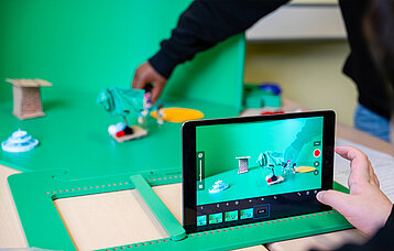 Trickfilmgestaltung mit der Greenscreenbox