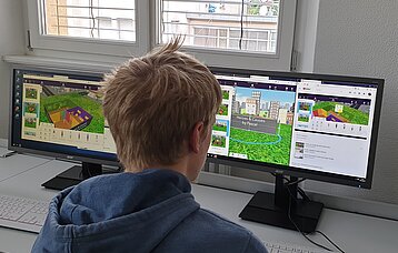 Teilnehmer beim VR-Projekt