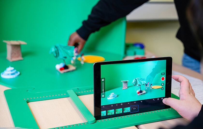 Trickfilmgestaltung mit der Greenscreenbox